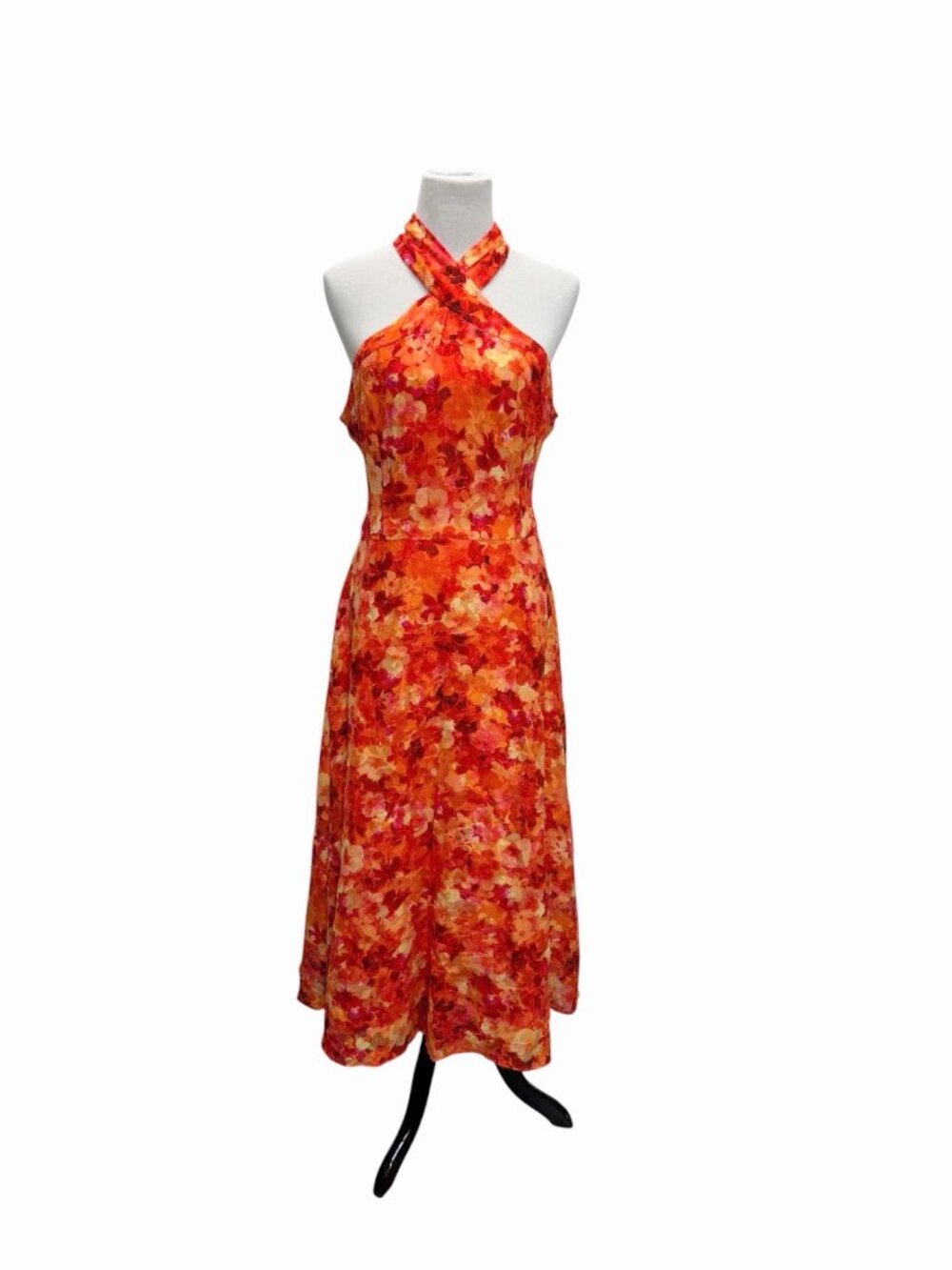 Alex Marie Floral Halter Maxi Dress | Size 14